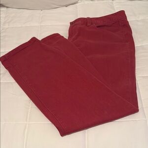 LOFT Women’s‎ jeans, Deep Red modern straight size 10